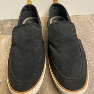 Men's Black Lacoste Slip-On Loafers Size 10